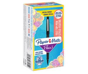 Pennarello Flair Nylon - punta 1,1 mm - nero - scatola 30 + 6 pezzi - Papermate - 2077174 - 3026980771744 - DMwebShop