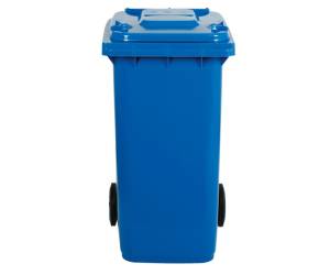 Bidone carrellato 48 x 55 x 93 cm 120 lt blu Mobil Plastic - 22260