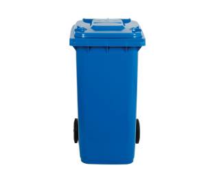 Bidone carrellato 58 x 73 x 107 cm 240 lt blu Mobil Plastic - 22249
