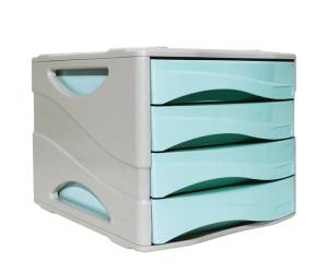 Cassettiera Keep Colour Pastel 25 x 32 cm cassetti 5 cm grigio azzurro - 17339