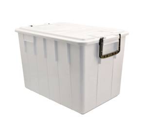Contenitore Foodbox con coperchio 58x38 x 38 cm 60 lt PPL riciclabile bianco - 21753