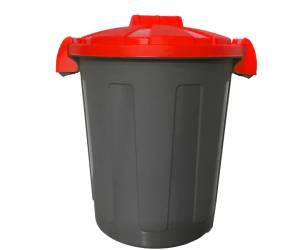 Contenitore portarifiuti Dusty diametro 36 cm altezza 45 cm 25 lt nero - 22255