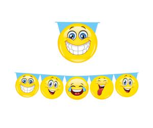 Festone sagomato emoticons 6 mt - 22103