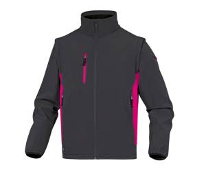 Giacca Softshell MySen 2 tessuto Softshell poliestere elastan taglia M grigio fucsia - 21813