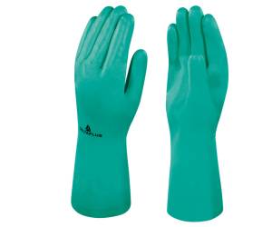 Guanti da lavoro industriale Nitrex 801 nitrile floccato cotone taglia 08 verde - 22061