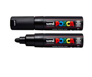 Marcatore a base d acqua Uni Posca PC7M punta tonda large 4,5-5,5 mm nero - 22301