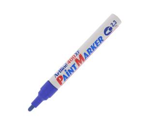 Marcatore permanente A 400 a vernice punta tonda 2,3 mm blu - 22320