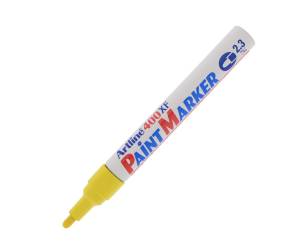 Marcatore permanente A 400 a vernice punta tonda 2,3 mm giallo - 22315