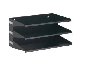 Portadocumenti Sorter Rack 36 x 20,5 x 25 cm 3 scomparti nero - 16645