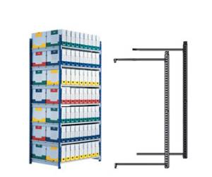 Scaffale Rang eco modulo aggiunta 5 ripiani 100 x 70 x 200 cm grigio - 12823