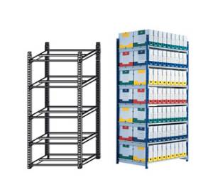 Scaffale Rang eco modulo base 5 ripiani 100 x 70 x 200 cm grigio - 12916