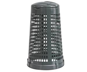 Trespolo portasacco diametro 38 cm altezza 85 cm 110 lt grigio scuro Mobil Plastic Mobilplastic 69 - 110 GRB - 22244