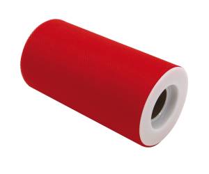 Tulle in rotolo rosso 12,5cm x 25mt - 22137