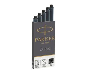 Cartucce quink permanente - nero - Paker - scatola 5 pezzi - Parker - 1950382. - 3501179503820 - DMwebShop