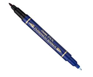 Marcatore permanente Twin tip - doppia punta fine - extra fine - blu - conf. 12 pezzi - Pentel - N75W-CE - 85828A - DMwebShop