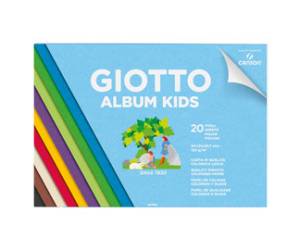 Album Kids Carta Carta colorata 2+ - A4 - 120 gr - 20 fogli - conf. 5 pezzi - Giotto - 580700 - DMwebShop