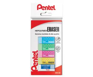 Mini gomma Hi Polymer - colori assortiti - blister 5 pezzi - Pentel - OX15028 - DMwebShop