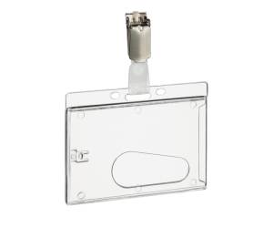 Portabadge rigido - 5,4 x 8,5 cm - conf. 50 pezzi - Durable - 8950-19 - 4005546981161 - DMwebShop