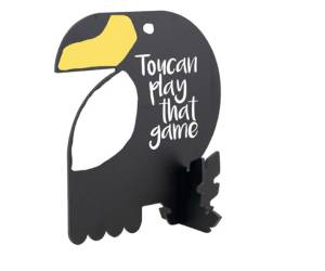 Lavagna Silhouette - 16 x 13,8 x 7,4 cm - nero - forma tucano - Securit - T3D-TOUC - DMwebShop