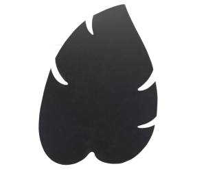Lavagna Silhouette da parete 43,8 x 29,6 cm forma foglia nero - 22668