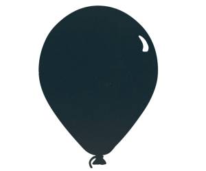 Lavagna da parete Silhouette 39,6 x 29 cm forma palloncino nero - 22666