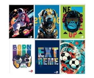 Maxiquaderno Bambino fantasia A4,40,2 fogli 80 gr 5 mm - 22554