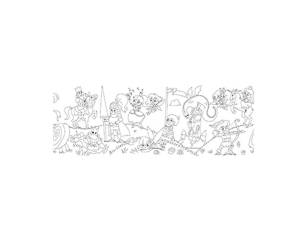 Rotolo creativo adesivo tema fiabe 30x400 cm - 22502