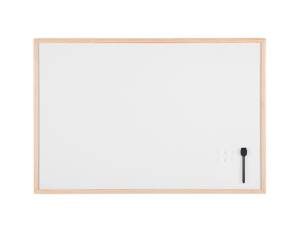Lavagna bianca magnetica - 60 x 90 cm - cornice legno - bianco - Starline - MM07001010-STL - 8025133105066 - DMwebShop