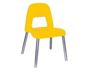 Sedia per bambini Piuma H 35 cm giallo - 22477