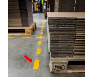 Adesivi da terra - Striscia - 10 x 15 cm - conf. 10 pezzi - Durable - 1703-04 - 4005546983592 - DMwebShop