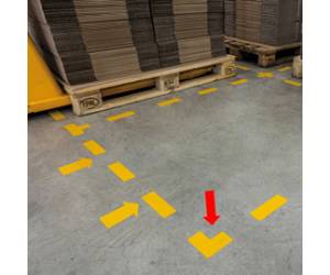 Adesivo da terra forma a L 10 x 10 cm - 18338