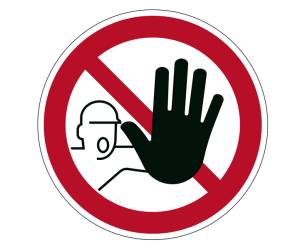 Pittogramma adesivo da terra Accesso vietato diametro 43 cm - 18316