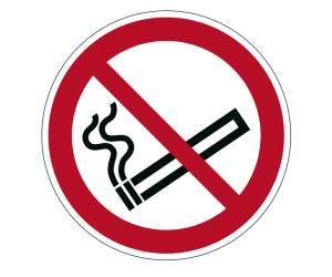 Pittogramma adesivo da terra Vietato fumare diametro 43 cm - 18308