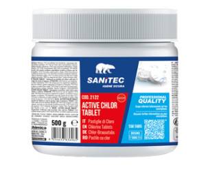 Cloro attivo concentrato - Tablet 500 gr - Sanitec - 2122 - 8054633838006 - DMwebShop
