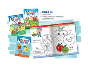 Album da colorare 24 facciate fantasie la fattoria merende professioni - 23521