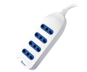 Presa multipla - 4 prese standard italiano - cavo da 1,5 mt - MKC - Melchioni - 492517976 - 8006012107968 - DMwebShop