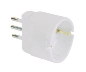 Adattatore semplice con spina 2P+T 10A presa Schuko 10A - Mkc - 492517922 - 8006012107173 - DMwebShop
