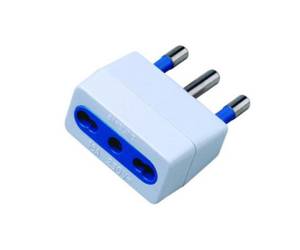 Adattatore semplice con spina 2P T 16A presa bipasso 10,16A - 154