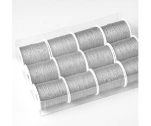 Rocchette cordonetto 2 capi 20 mt argento - 23668