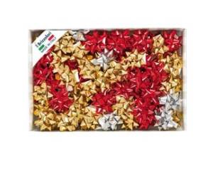 Stelle di nastro metal 6870,14 mm diametro 6,5 cm colori assortiti Brizzolari 00065900 - 23640