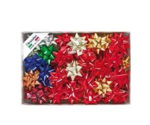 Stelle di nastro metal 6870,19 mm diametro 9 cm colori assortiti - 23639