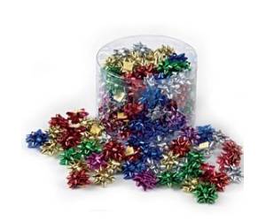 Stelle di nastro metal 6870,5 mm diametro 2,5 cm colori assortiti Brizzolari 00070100 - 23625