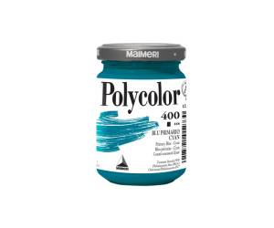Colore vinilico Polycolor - 140 ml - blu primario cyan - Maimeri - M1220400 - 8018721012730 - DMwebShop
