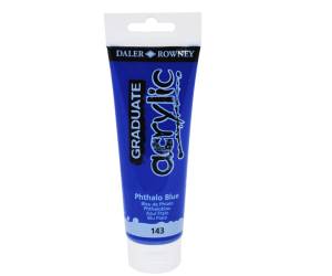 Colore acrilico fine Graduate - 120 ml - blu ftalo - Daler Rowney - D123120143 - 5011386020587 - DMwebShop
