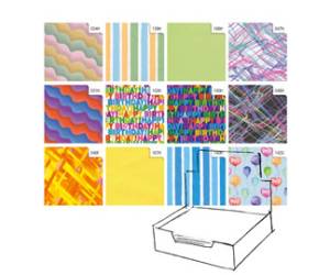 Carta regalo - raso - Colors - 70 x 100 cm - scatola 100 fogli - Rex Sadoch - R4412GEN - 8006715138771 - DMwebShop