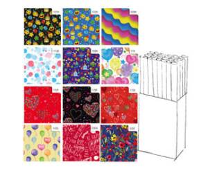 Carta regalo raso Fantasia 200 x 70 cm expo da 50 rotoli - GR3J1GEN - 8006715206845 - DMwebShop