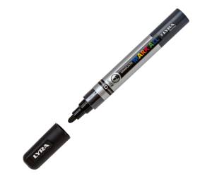 Marcatore a base d'acqua Graduate Mark All - punta tonda - 2 mm - nero - Lyra - L6820099 - 4084900604786 - DMwebShop