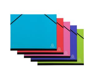 Cartella porta disegni con elastici Ideramama - A4 - colori assortiti - conf. 5 pezzi - Exacompta - 25629E - 3130630256298 - DMwebShop