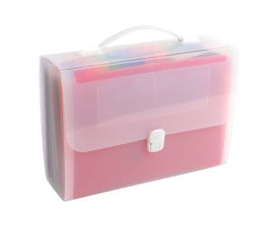 Classificatore valigetta con maniglia - cristallo - 33 x 29 cm - 24 tasche - Exacompta - 55698E - 3130630556985 - DMwebShop