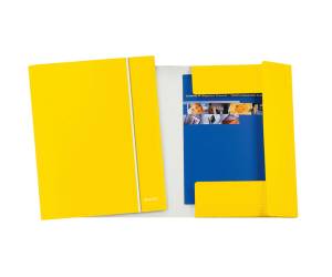 Cartella con elastico WOW - cartoncino plastificato - 3 lembi - 25 x 35 cm - giallo - conf. 5 pezzi - Leitz - 39830016 - 4002432120659 - DMwebShop